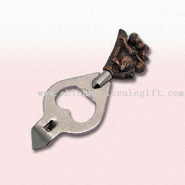 Custom-Made Stamped Matte Nickel Bottle Opener